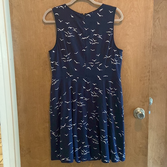 Market & Spruce Shada navy dress with birds - Picture 8 of 13